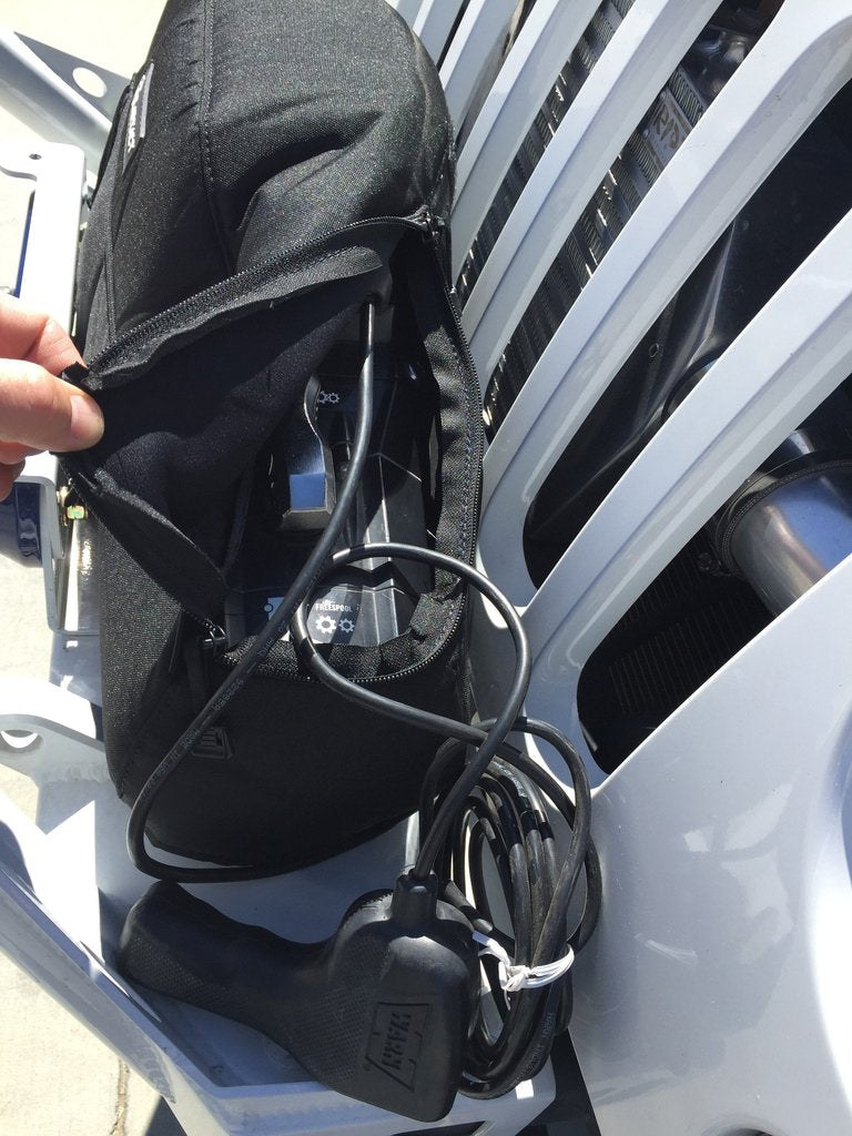 Winch Cover For Warn Zeon Winch Black Fabric Bartact-3