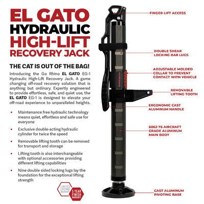 El Gato Hydraulic Jack Black Go Rhino-2