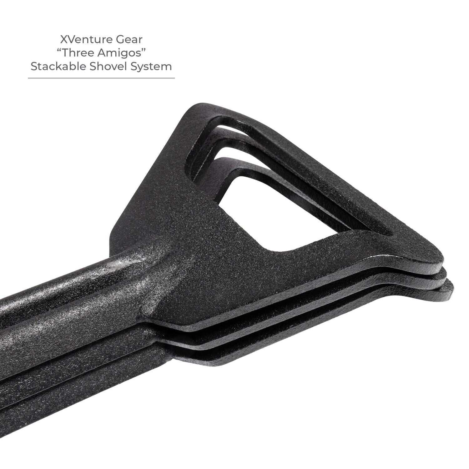 Xventure Gear Spade Stackable Shovel Textured Black Go Rhino-5