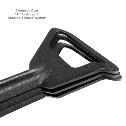 Xventure Gear Spade Stackable Shovel Textured Black Go Rhino-5