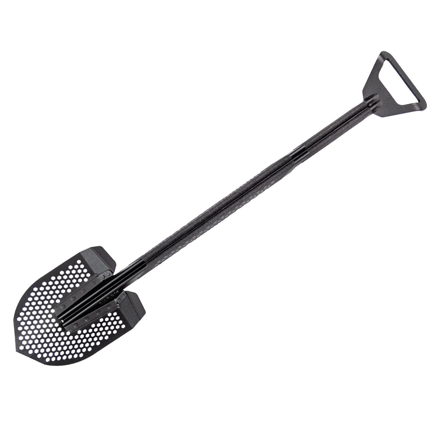 Xventure Gear Perforated Stackable Shovel Textured Black Go Rhino