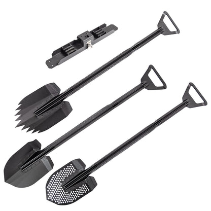 Recovery Shovel Kit W/XRS/SRM Mounting Bracket TextBlck Go Rhino-2