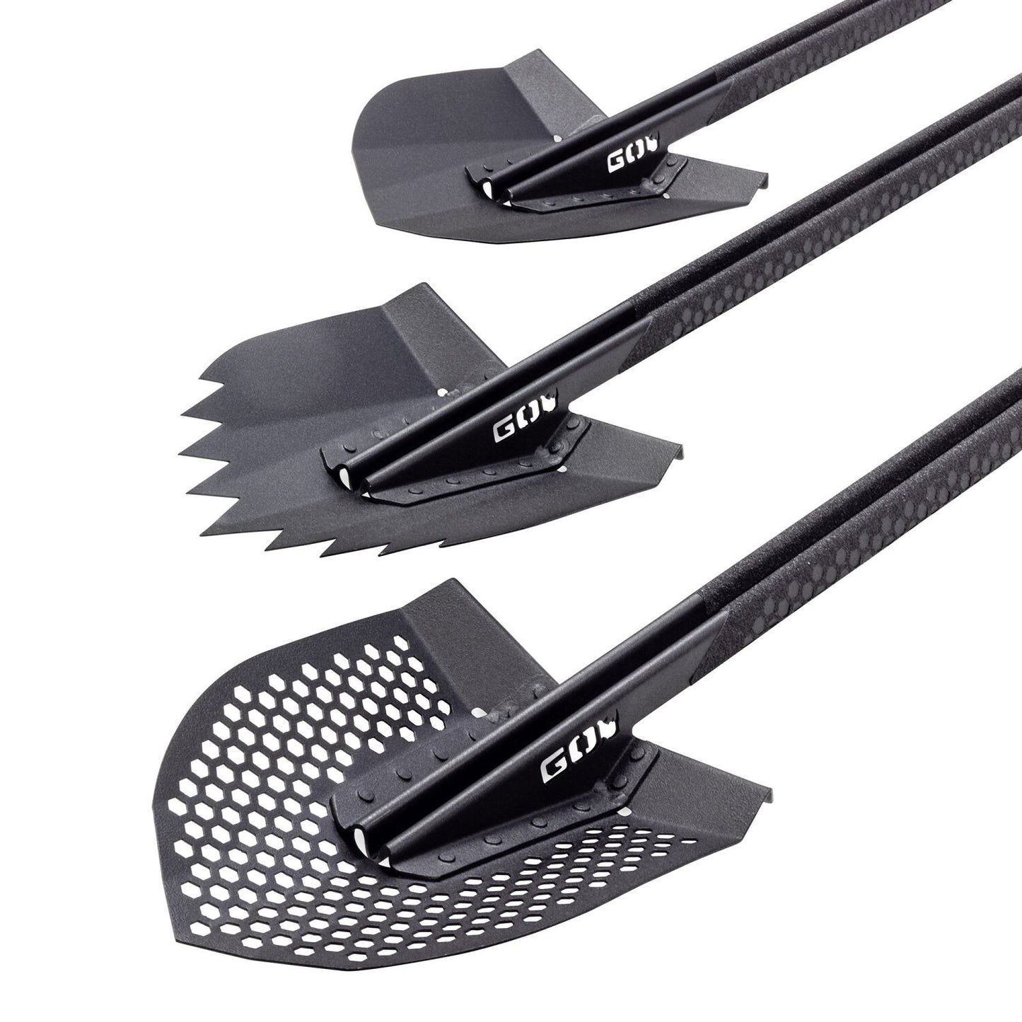Recovery Shovel Kit W/XRS/SRM Mounting Bracket TextBlck Go Rhino-3