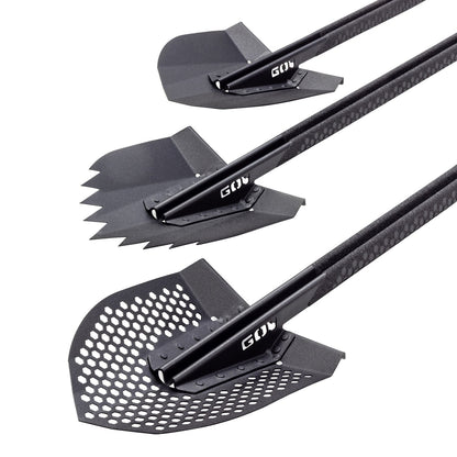 Recovery Shovel Kit W/XRS/SRM Mounting Bracket TextBlck Go Rhino-3