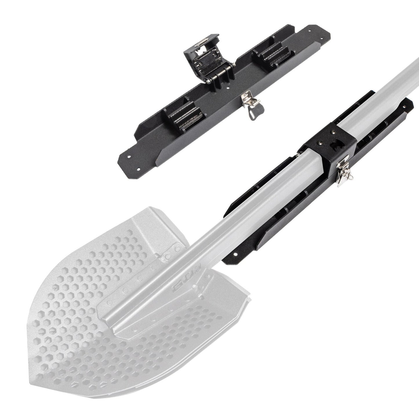 Recovery Shovel Kit W/XRS/SRM Mounting Bracket TextBlck Go Rhino-4