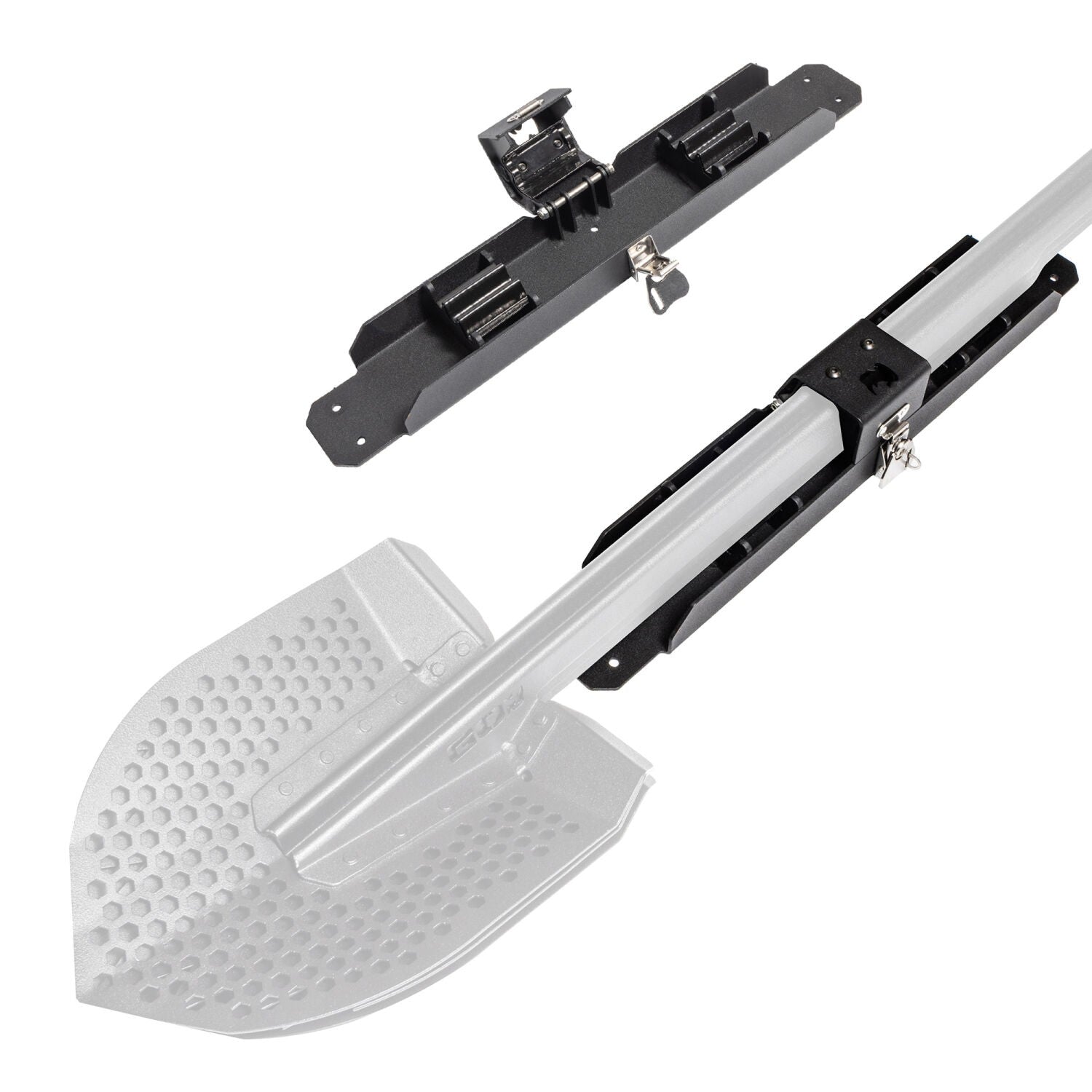 Recovery Shovel Kit W/XRS/SRM Mounting Bracket TextBlck Go Rhino-4