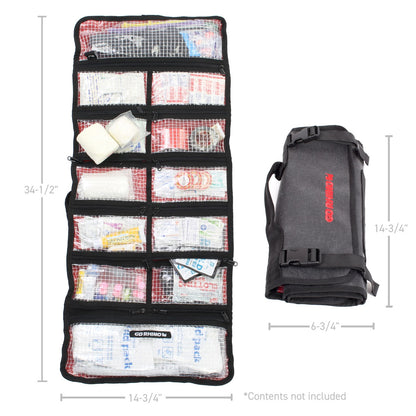 Xventure Gear First Aid Roll Textured Black Go Rhino-5