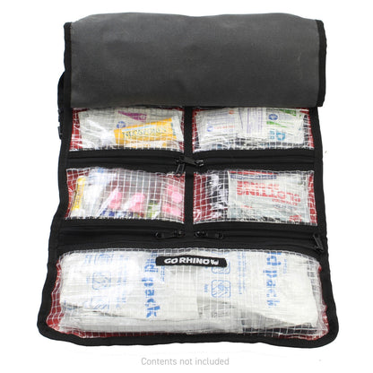 Xventure Gear First Aid Roll Textured Black Go Rhino-7