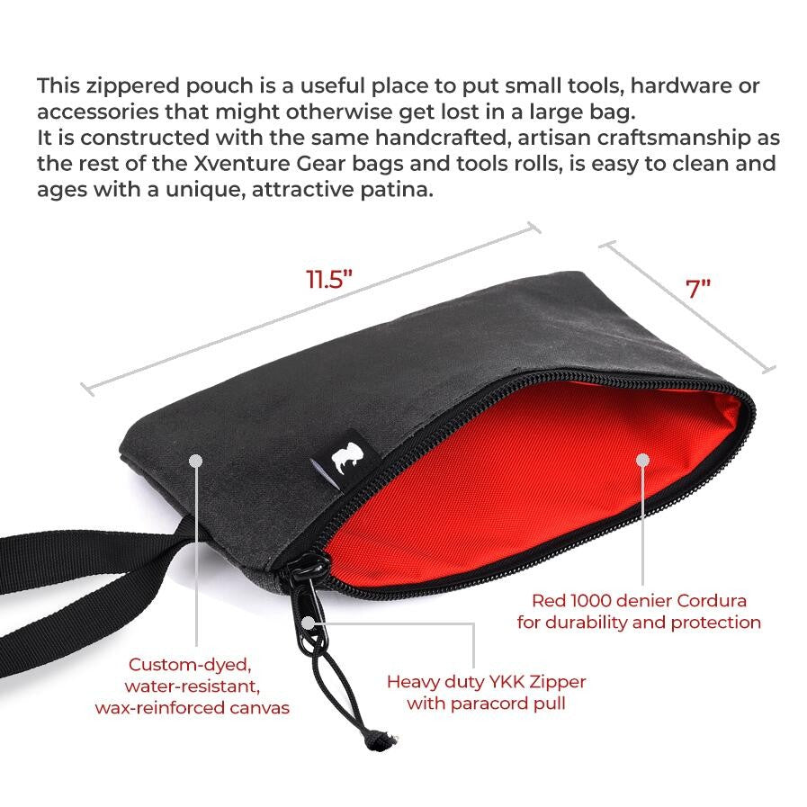 Xventure Gear Zipped Pouch Textured Black Go Rhino-3