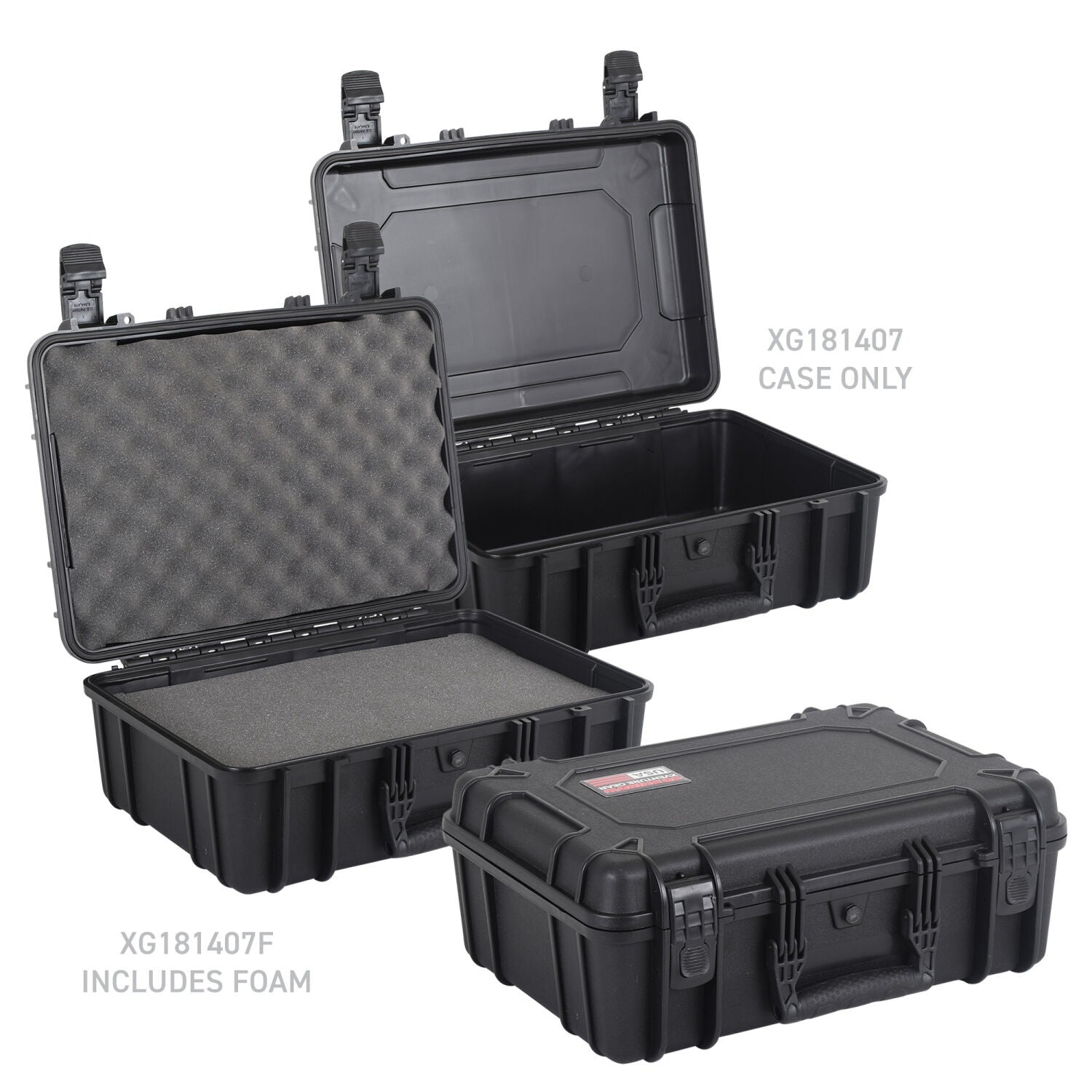 Xventure Gear Hard Case With Foam Medium Box 18 Inch Textured Black Go Rhino-4