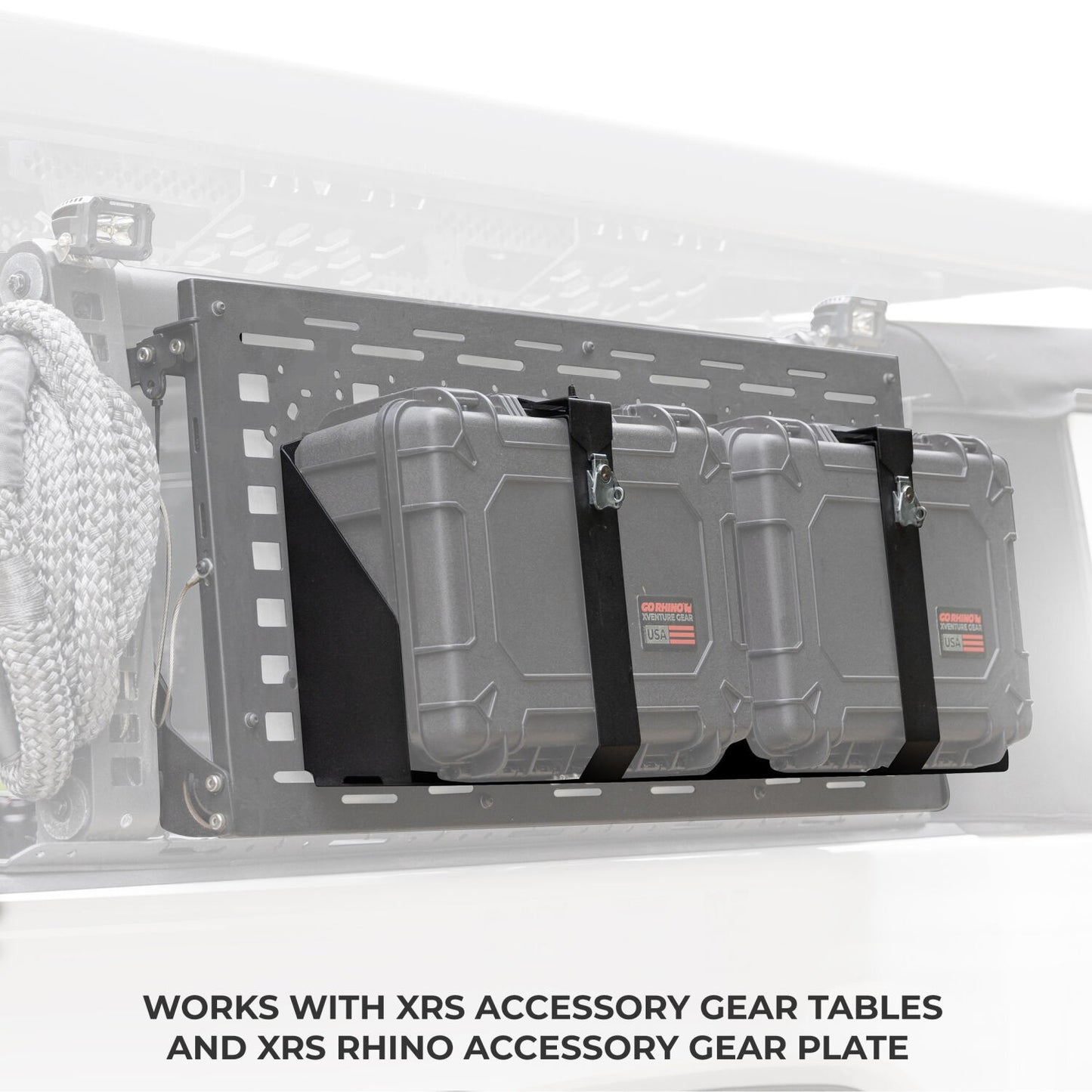 Xventure Grear Hard Case Mount Medium 18 Inch Textured Black Go Rhino-3