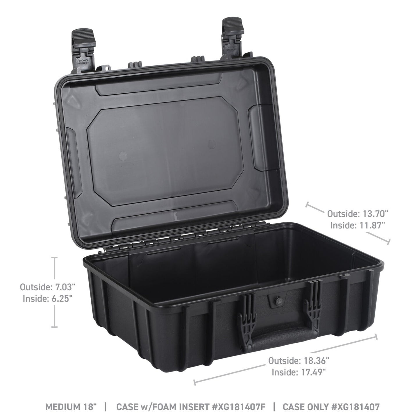 Xventure Gear Hard Case Medium Box 18 Inch Textured Black Go Rhino-4