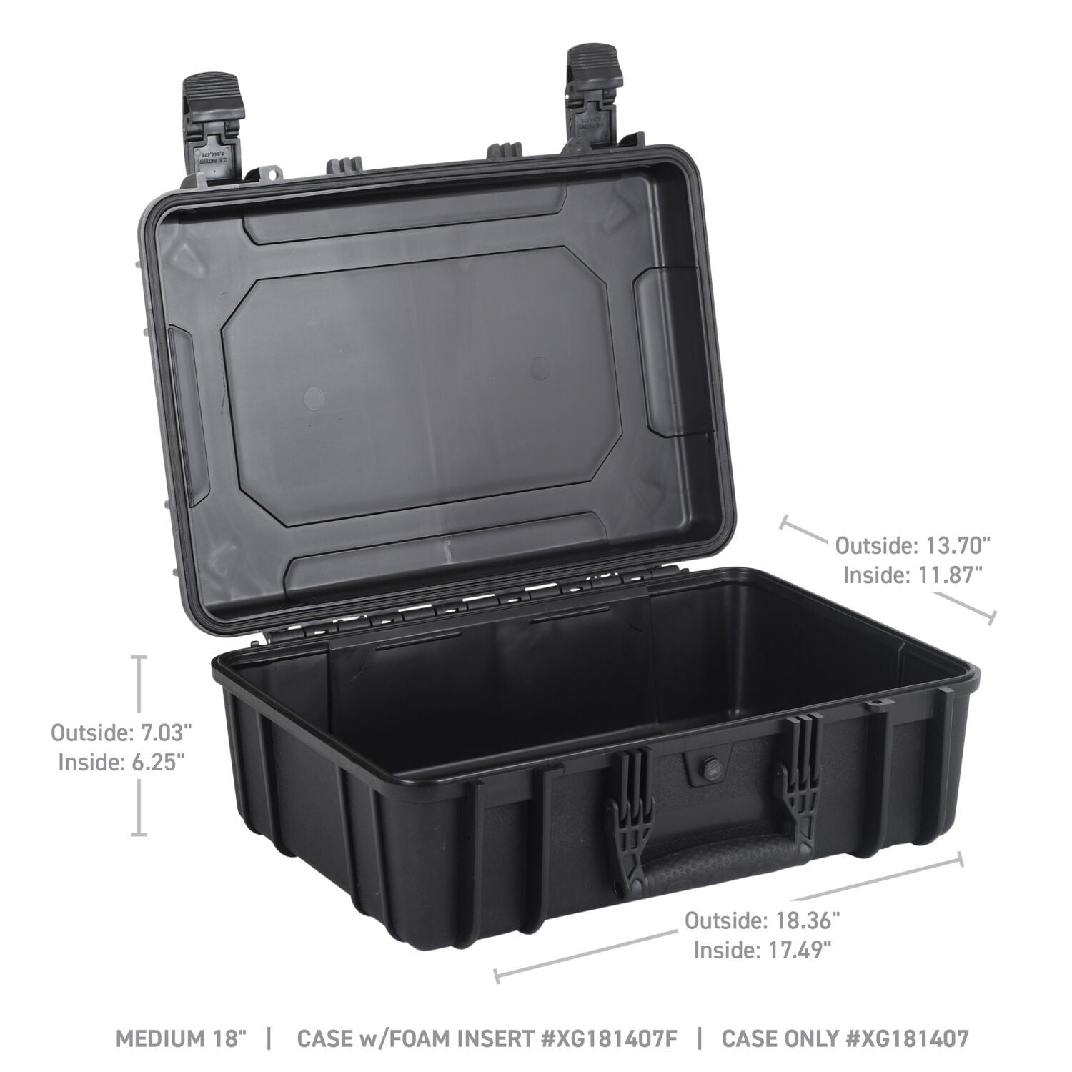 Xventure Gear Hard Case Medium Box 18 Inch Textured Black Go Rhino-4