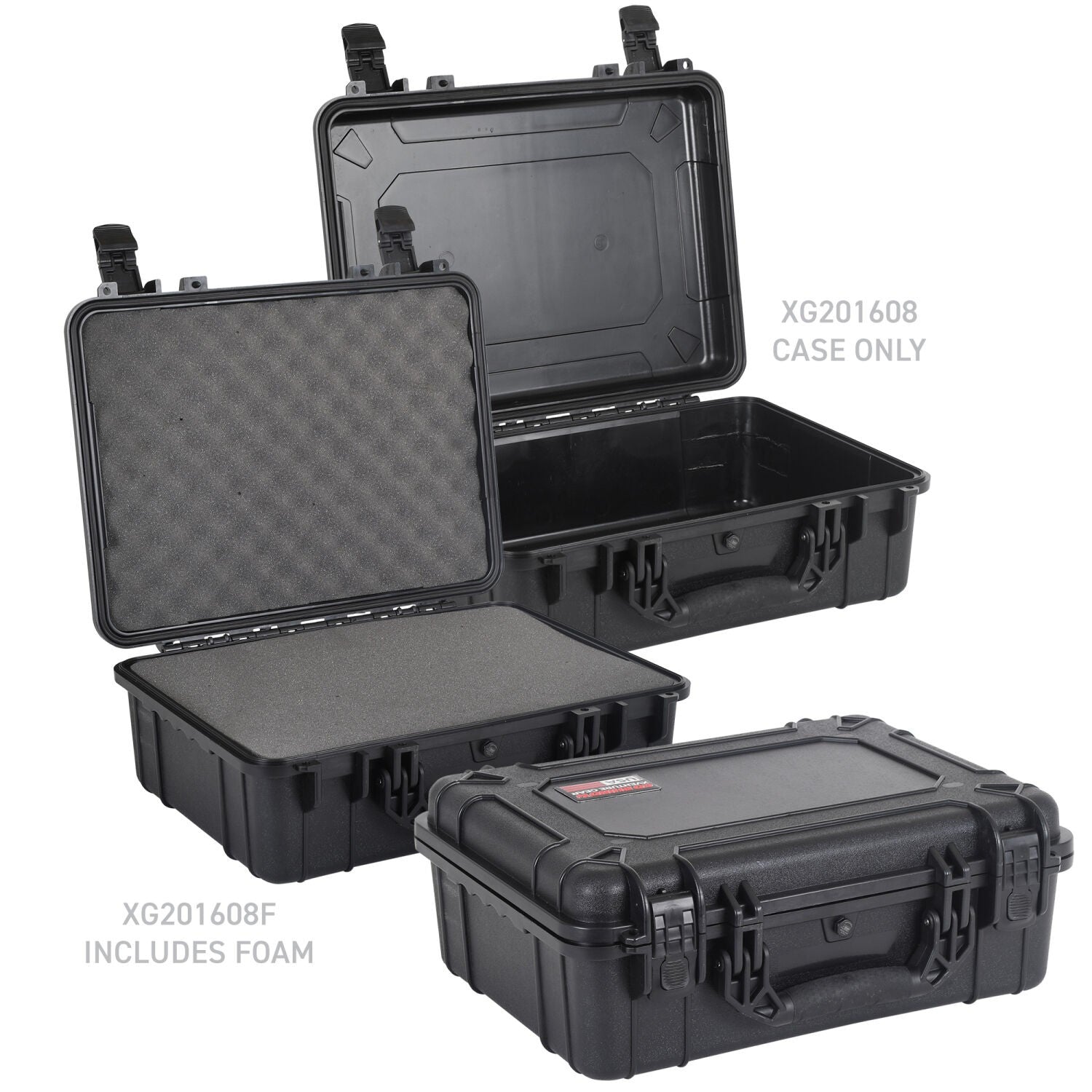 Xventure Gear Hard Case With Foam Large Box 20 Inch Textured Black Go Rhino-9