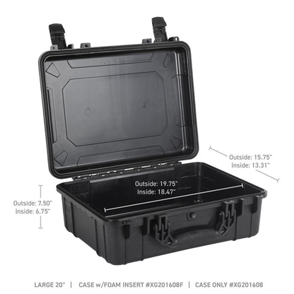 Xventure Gear Hard Case Large Box 20 Inch Textured Black Go Rhino-9