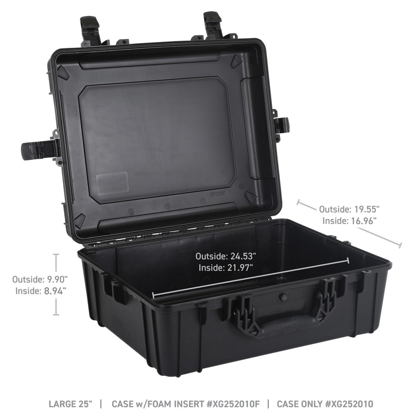 Xventure Gear Hard Case With Foam Large Box 25 Inch Textured Black Go Rhino-6