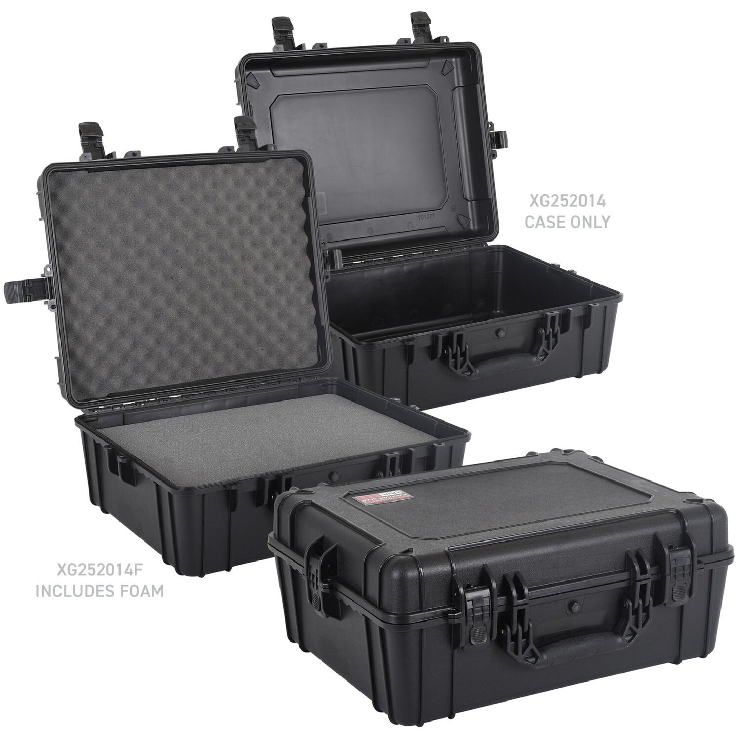 Xventure Gear Hard Case With Foam Large Box 25 Inch Textured Black Go Rhino-10