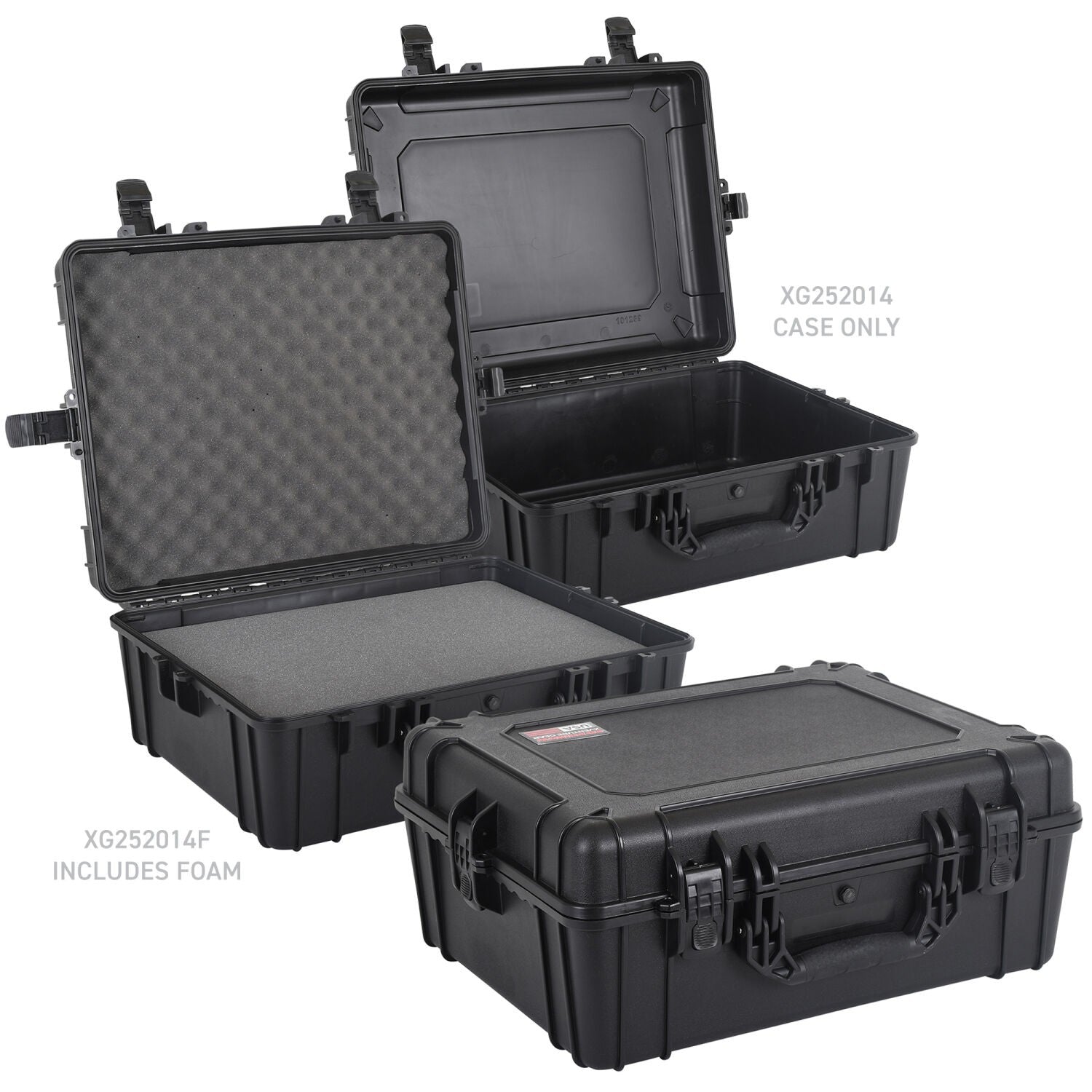 Xventure Gear Hard Case With Foam Large Box 25 Inch Textured Black Go Rhino-10