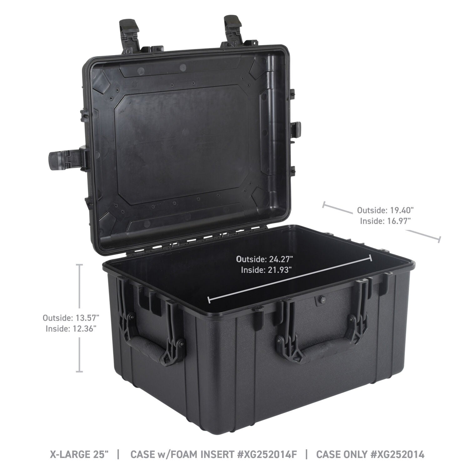 Xventure Gear Hard Case X Large Box 25 Inch Textured Black Go Rhino-4