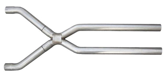 X-Pipe Kit Intermediate Pipe 3 in Tunnel Crossover Hardware Incl Natural 409 Stainless Steel Pypes Performance Exhaust