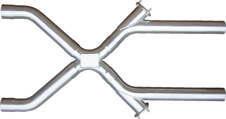 Xchange X-Pipe Crossover Kit Intermediate Pipe 3 in Hardware Inc Polished 304 Stainless Steel Pypes Performance Exhaust