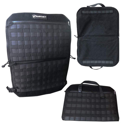 Molle Modular Seat Back Molle Panel Pouch System W/ 2 Zippered Pockets Bartact