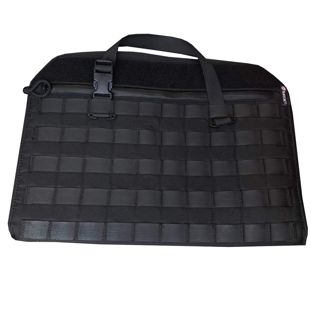 Molle Modular Seat Back Molle Panel Pouch System W/ 2 Zippered Pockets Bartact-2