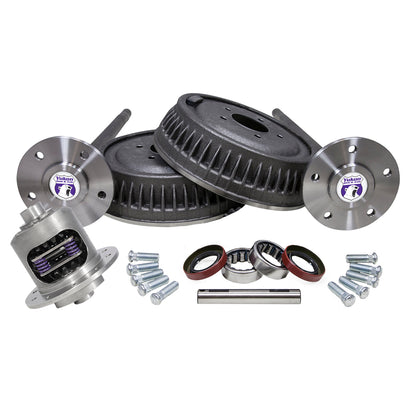 5 Lug Conversion Kit W/Dura Grip Posi For '63-'69 GM 12-Bolt Truck 12T '63-'69 5 Lug Rear Conv Kit W/ Axles Drums & 3.42&Dwn Duragrip 30 34 Inch 30 Spline 5X5 Yukon Gear & Axle