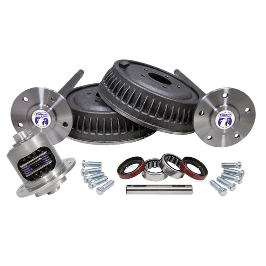5 Lug Conversion Kit W/Dura Grip Posi For '63-'69 GM 12-Bolt Truck 12T '63-'69 5 Lug Rear Conv Kit W/ Axles Drums & 3.73+ Duragrip 30 34 Inch 30 Spline 5X5 Yukon Gear & Axle