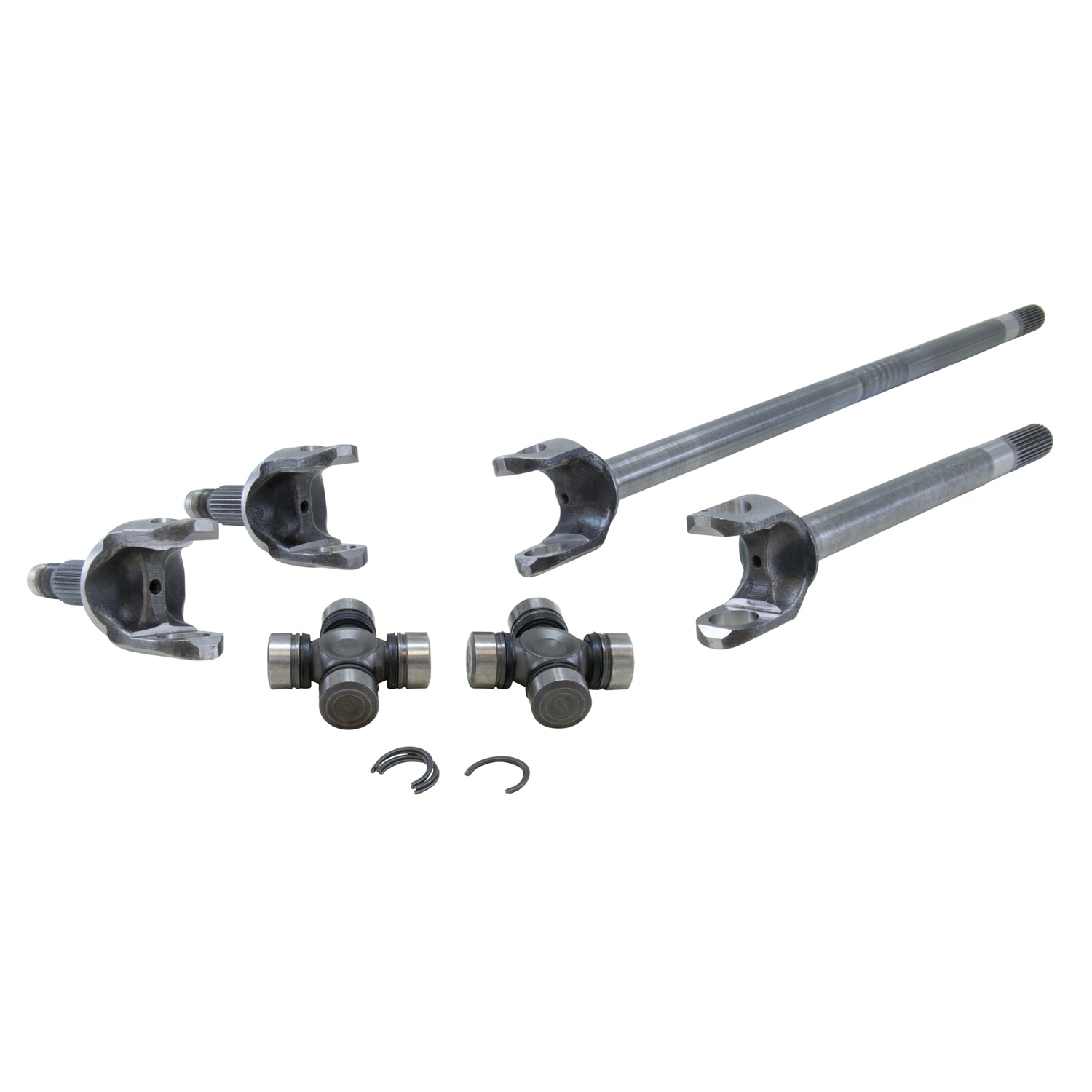 Chromoly Front Kit JK Non-Rubicon Dana 30 27/32 Spline 7166 Ujoint D30 Jk 4340 Front Kit 27 Spline Inner 1350 Joint Fits '07-'17 Yukon Gear & Axle