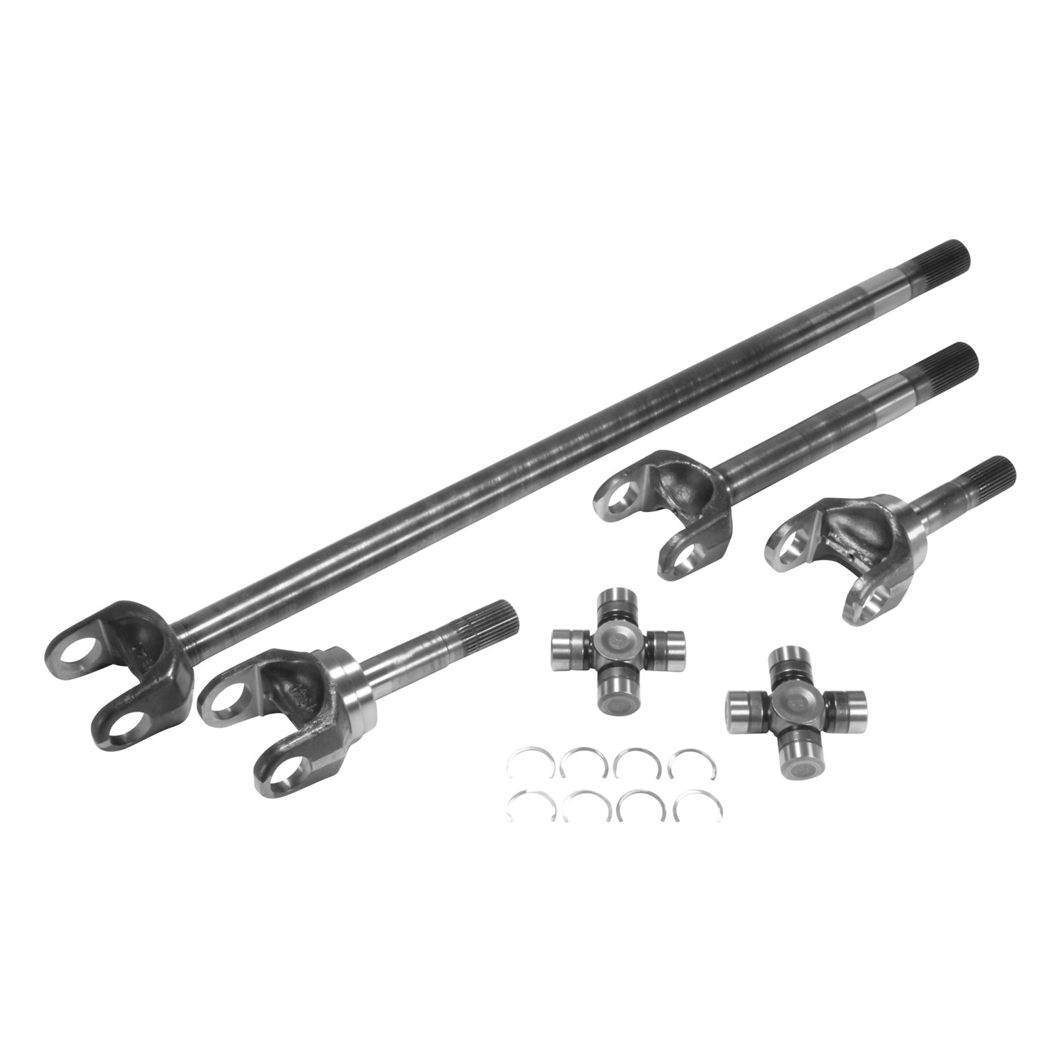 Chromoly Front Kit For Dana 60 Inner/Outer Both Sides 1480 U-Joints D60 99-04 F250/ F350 30/35 Spline 4340 Front Kit W/ 1480 U/Joints (Assm Req) Yukon Gear & Axle-1