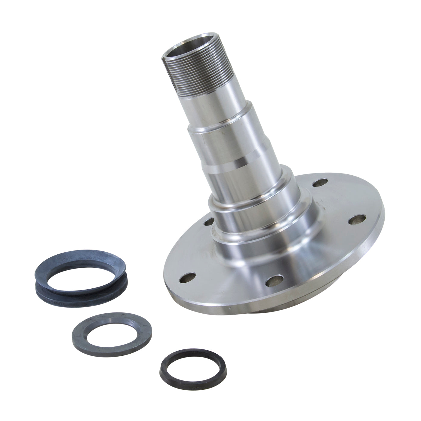 Front Spindle For Heavy Duty Axles On '74-'82 Scout With Disc Brakes 74-82 Scout 8 Bolt Front Spindle For HD Axles W/ Disc Brake Yukon Gear & Axle