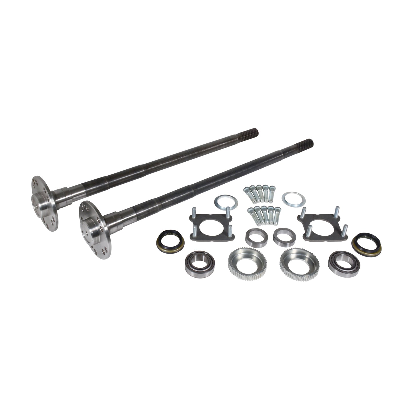 Chromoly Rear Kit D44 JL Rubicon Jt Gladiator Wide Track W/E-Locker D44 JL Rubicon (Drf) Large Bearing 4340 Rear Kit 33.9 Inch Right Hand & 32.2 Inch Left Hand W/ Bearings Yukon Gear & Axle-2