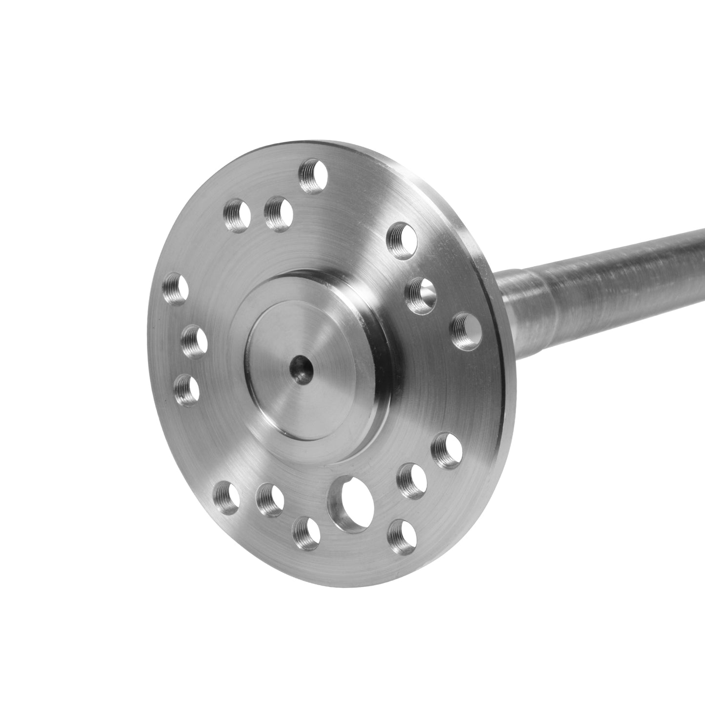 Chromoly Shaft For Ford 8.8 Differential 36 Inch Long 35 Spline 8.8 Inch Ford Aftermarket 35 Spline Cut To Fit (27.5 Inch -36 Inch ) Triple Drilled 5x4.5 Inch / 5x5.0 Inch / 5x5.5 Inch Yukon Gear & Axle