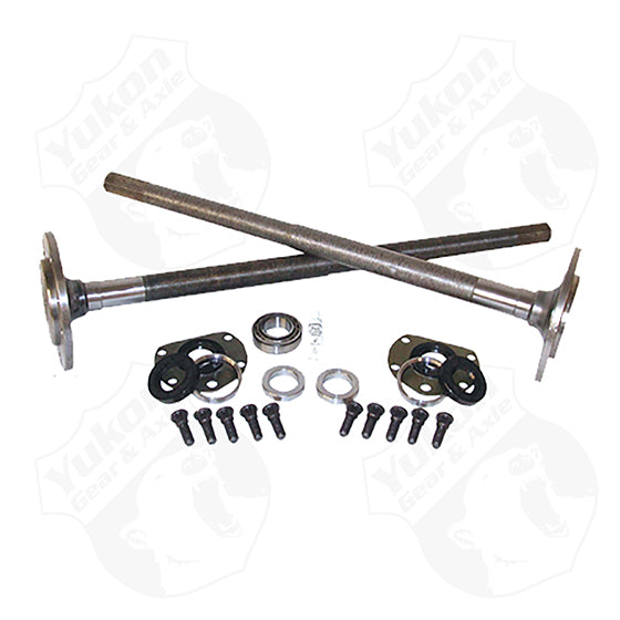 One Piece Axles For 76-79 Model 20 CJ7 Quadratrack With Bearings And 29 Splines Kit Yukon Gear & Axle
