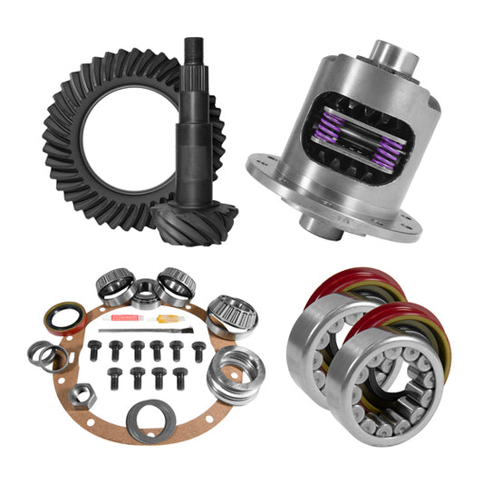 Yukon Gear & Axle 8.5 inch GM 3.73 Rear Ring and Pinion Install Kit 30 Spline Positraction Axle Bearings and Seals Yukon Gear & Axle