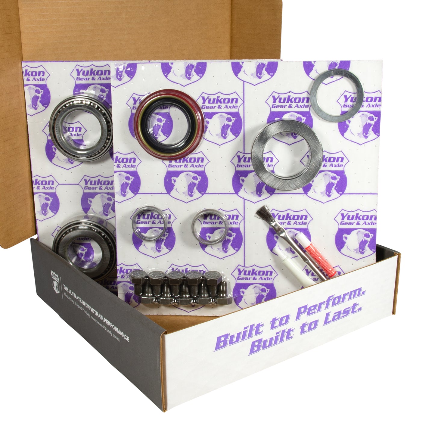 8.8 Inch Ford 3.55 Rear Ring & Pinion Install Kit 2.53 Inch OD Bearings & Seals 8.8 Ford 3.55 Rear R&P / Install Kit Package With Ak 1559 Bearings (2.53 Inch Od) Yukon Gear & Axle-2