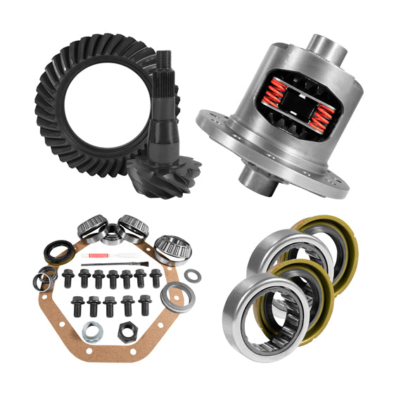 Yukon Gear & Axle ZF 9.25 inch CHY 3.21 Rear Ring and Pinion Install Kit Positraction Axle Bearings and Seals Yukon Gear & Axle