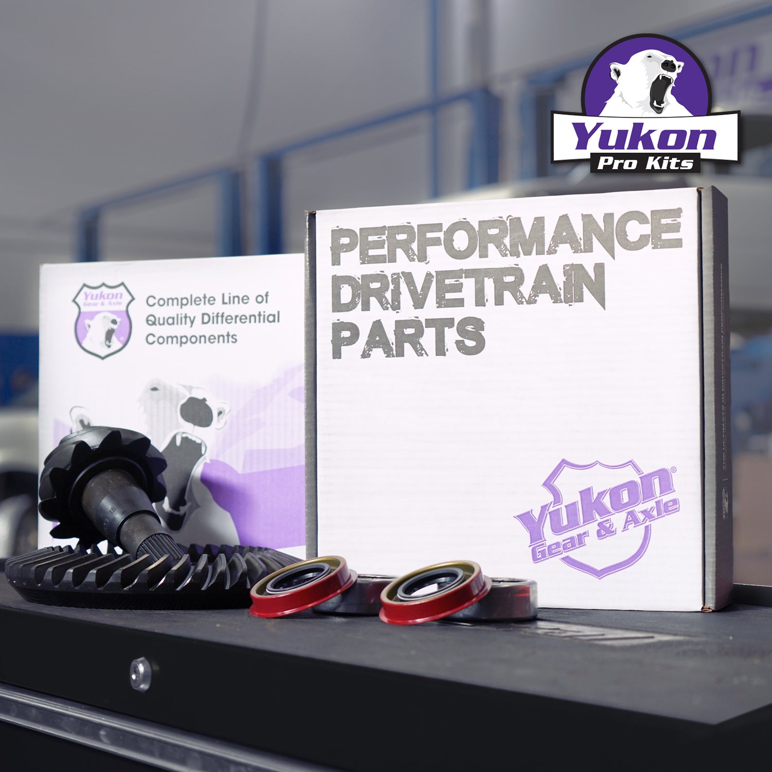 9.75 Inch Ford 3.55 Rear Ring & Pinion Install Kit 2.53 Inch OD Bearings & Seal 9.75 Inch Ford 3.55 Rear R&P / Install Kit Package W/ Ak 1559 Bearings (2.53 Inch Od) '00-'04 Trucks Yukon Gear & Axle-4