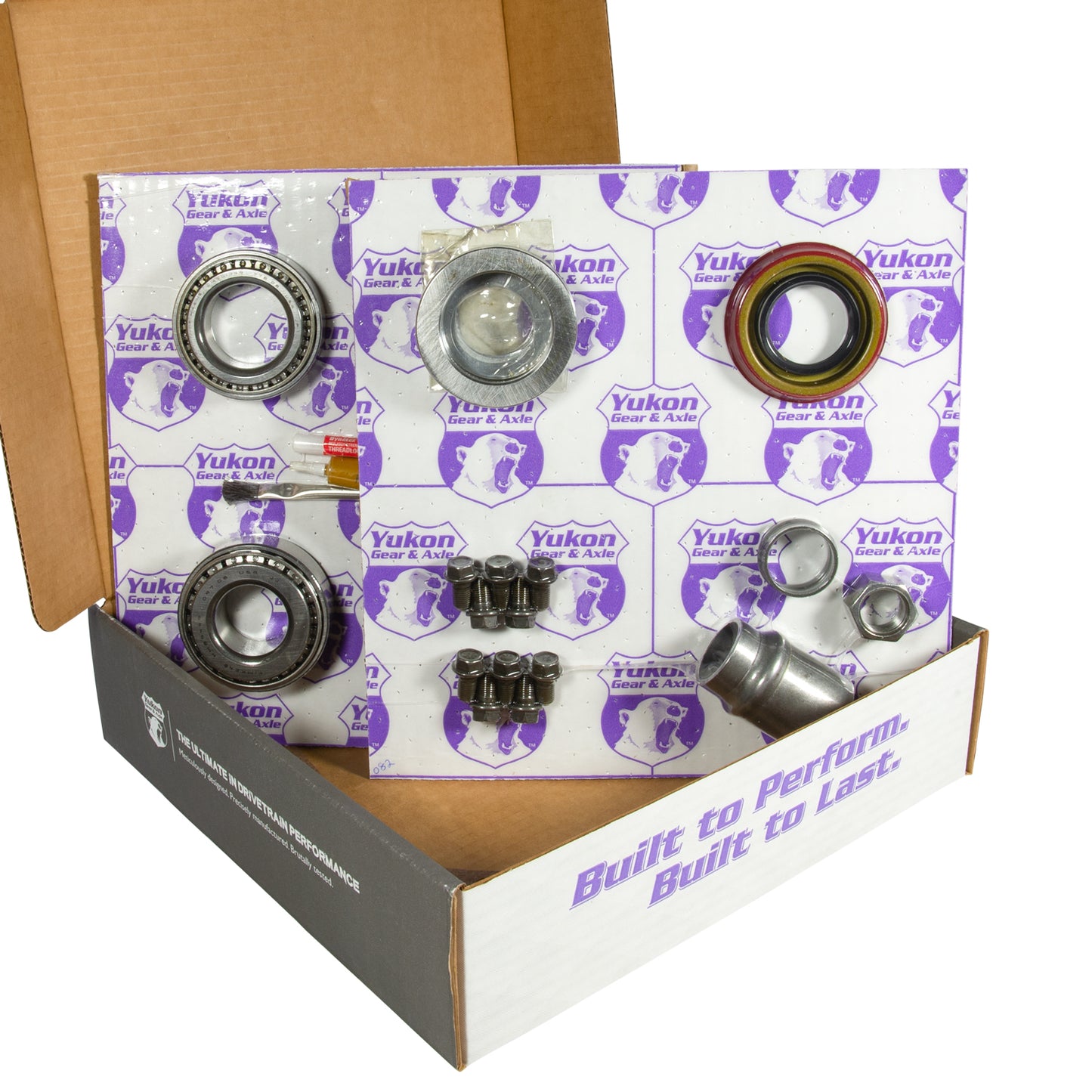 8.2 Inch GM 3.73 Rear Ring & Pinion Install Kit 28 Spline Posi 2.25 Inch Bearings 8.2 GM 3.73 Rear R&P / Install Kit Package With Posi & Ak 1563 Bearings (2.25 Inch Od) Yukon Gear & Axle-3