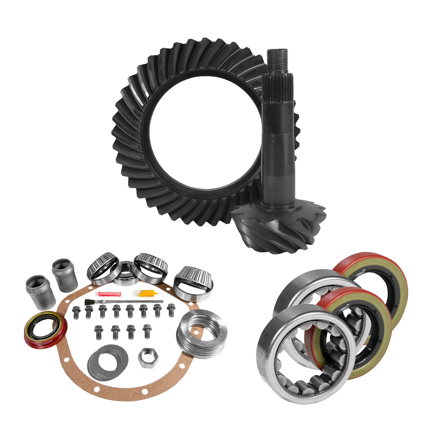 8.875 Inch GM 12T 3.73 Rear Ring & Pinion Install Kit Bearings & Seals 12T GM 3.73 Rear R&P / Install Kit Package With Ak 1559 Yukon Gear & Axle-5