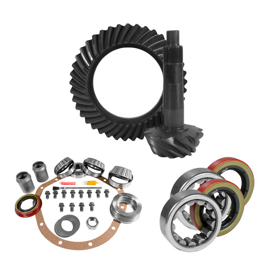 Yukon Gear & Axle 8.875 inch GM 12T Thick 3.73 Rear Ring and Pinion Install Kit Axle Bearings and Seals Yukon Gear & Axle