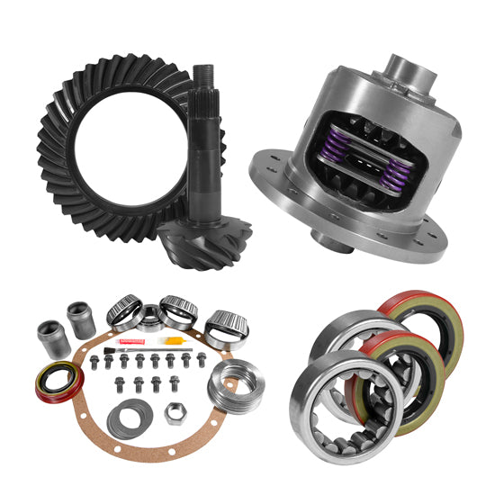 Yukon Gear & Axle 8.875 inch GM 12T 4.11 Rear Ring and Pinion Install Kit 30 Spline Positraction Axle Bearings Yukon Gear & Axle