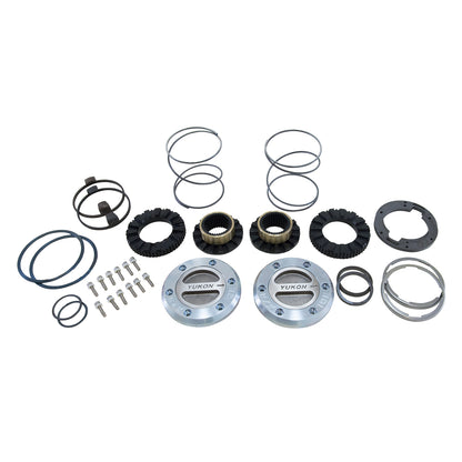 Hardcore Locking Hub Set 00-17 Dodge 3/4 & 1-Ton Front W/Spin Free Kit D60 35 Spline Hardcore Locking Hub Set Dodge '00-'17 Srw/Drw W/ Spin Free Kit Yukon Gear & Axle