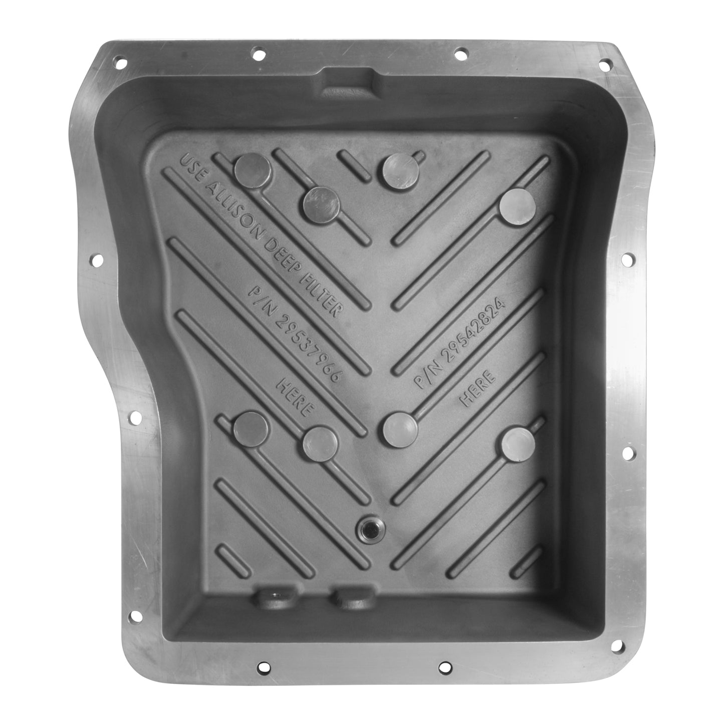 High-Capacity Aluminum Allison Transmission Pan 2001-19 GM 2500/3500 Allison 1000 2000 2400 High Capacity Aluminum Transmission Pan GM Yukon Gear & Axle-2