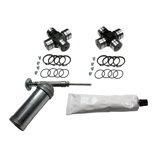 Chromoly Super Joint Kit (Pair) For Dana 60 Differential (2) D60 733X Extra-HD 4340 Chrome-Moly Super-Joints +Grease +Gun Yukon Gear & Axle