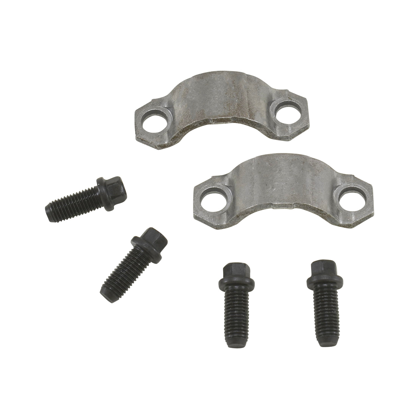 Dana 60 Dana 70 1350 1410 10.25 Inch And 9.5 Inch U-Joint Strap Kit U/Joint Strap Kit 10.25 Inch 9.5 Inch D60 D70 D80 1350& 1410 (2 Straps+4bolts) Yukon Gear & Axle
