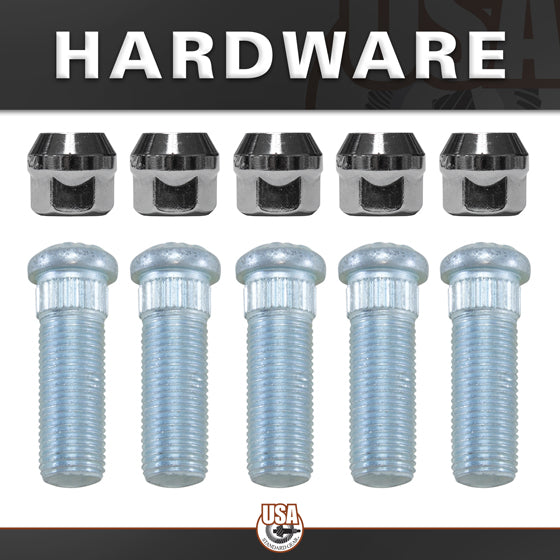 Rear Axle Kit Fits GM 8.5 Inch Diff 30 Spline 5 Lug 33-3/8 Inch Long USA Standard Gear-1