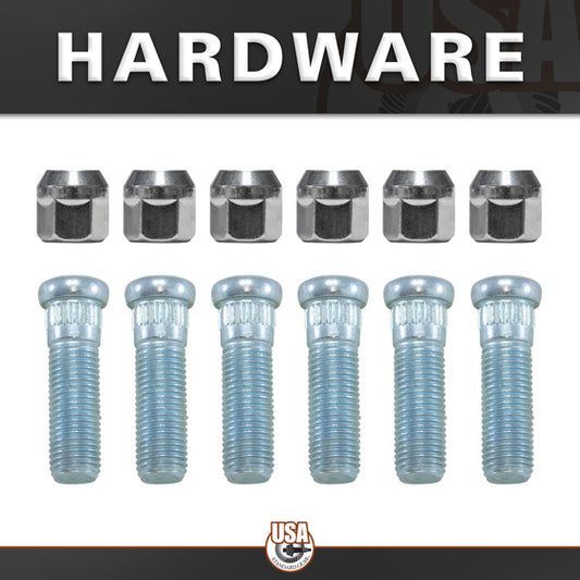 Rear Axle Kit Fits GM 8.5 Inch Diff 28 Spline 6 Lug 31-1/2 Inch Long USA Standard Gear-1