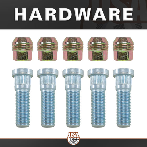 Rear Axle Kit Fits GM 8.5 Inch Diff 30 Spline 5 Lug 32 Inch Long USA Standard Gear-1